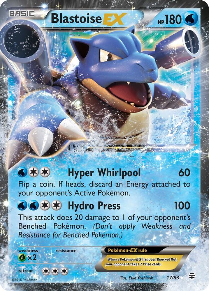 blastoise ex 17 (LP)