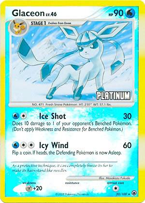 Glaceon (Platinum Stamped)