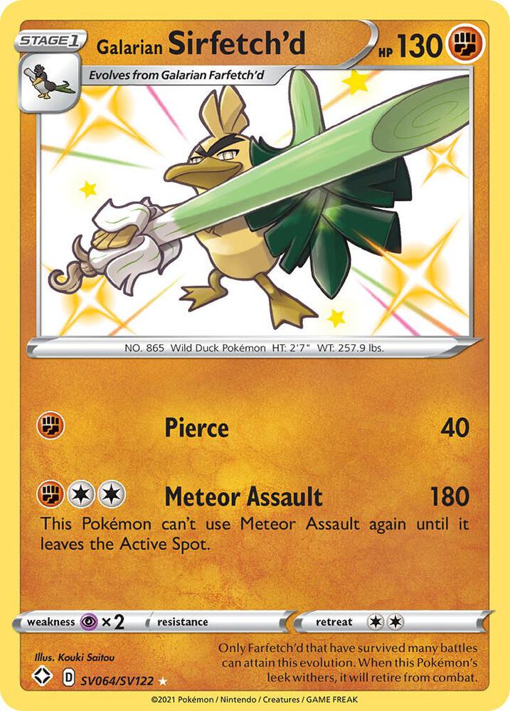 galarian sirfetch'd (shiny)