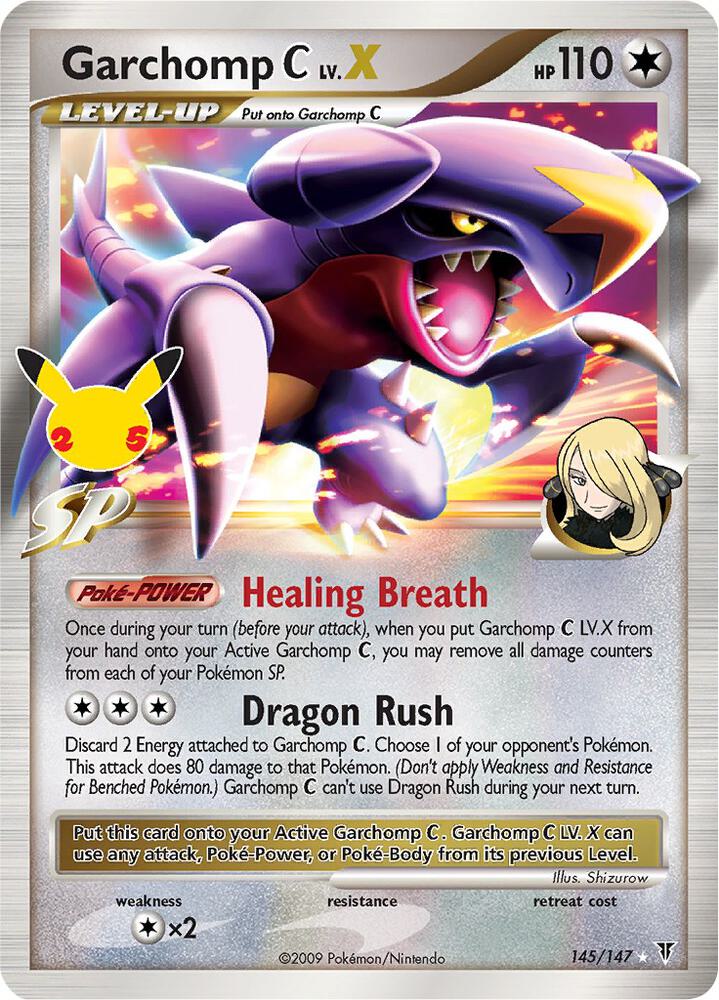 garchomp c lv.x celebrations