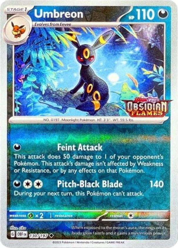 Umbreon (Obsidian Flames Stamped)