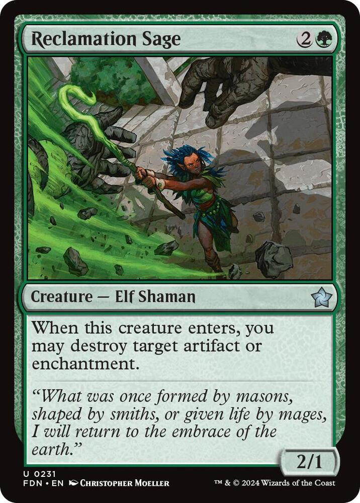 reclamation sage 231
