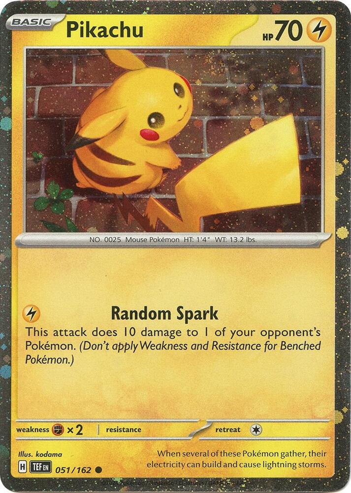 Pikachu - 051/162 (Cosmo Holo)