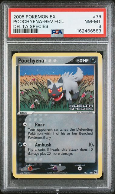 PSA 2005 POKEMON EX DELTA SPECIES #79 POOCHYENA-REV.FOIL - 8