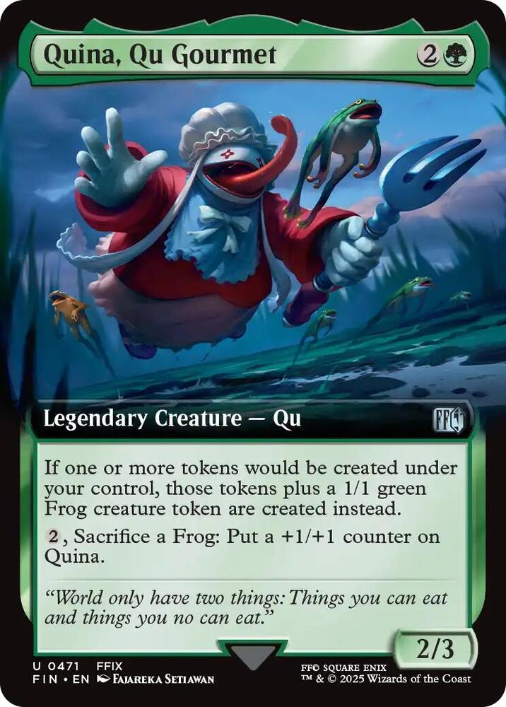 Quina, Qu Gourmet (Extended Art)