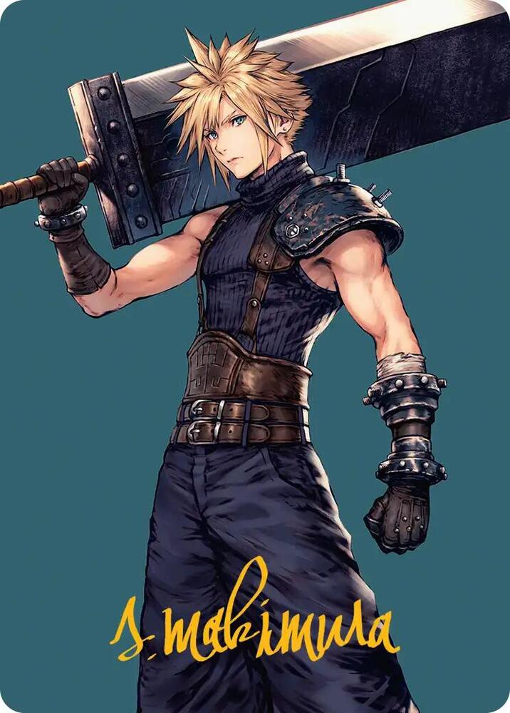 Cloud, Ex-SOLDIER Art Card (Gold-Stamped Signature)