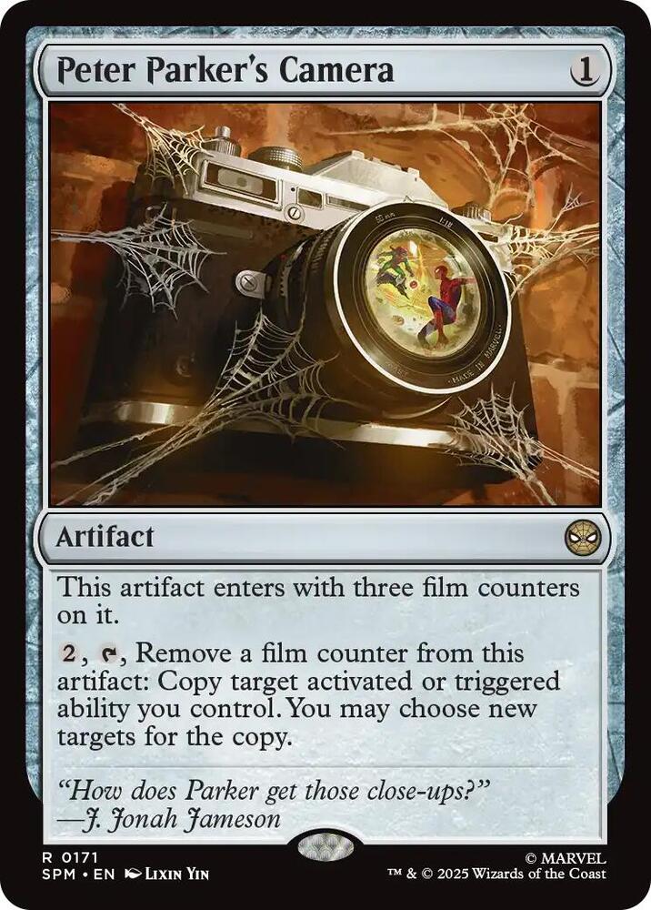 peter parker's camera