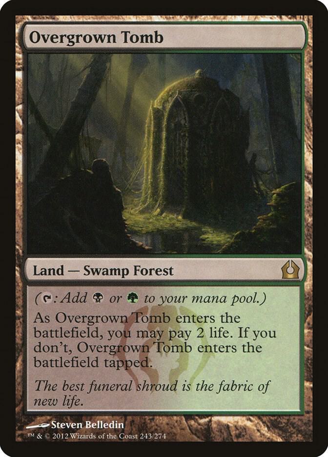 overgrown tomb
