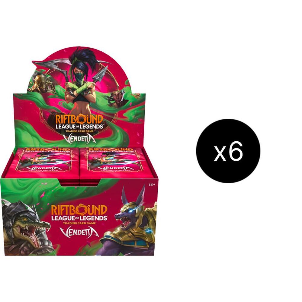 Riftbound: League of Legends TCG - Vendetta Booster Box Case (6 Boxes)