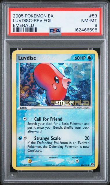 PSA 2005 POKEMON EX EMERALD #53 LUVDISC-REV.FOIL - 8