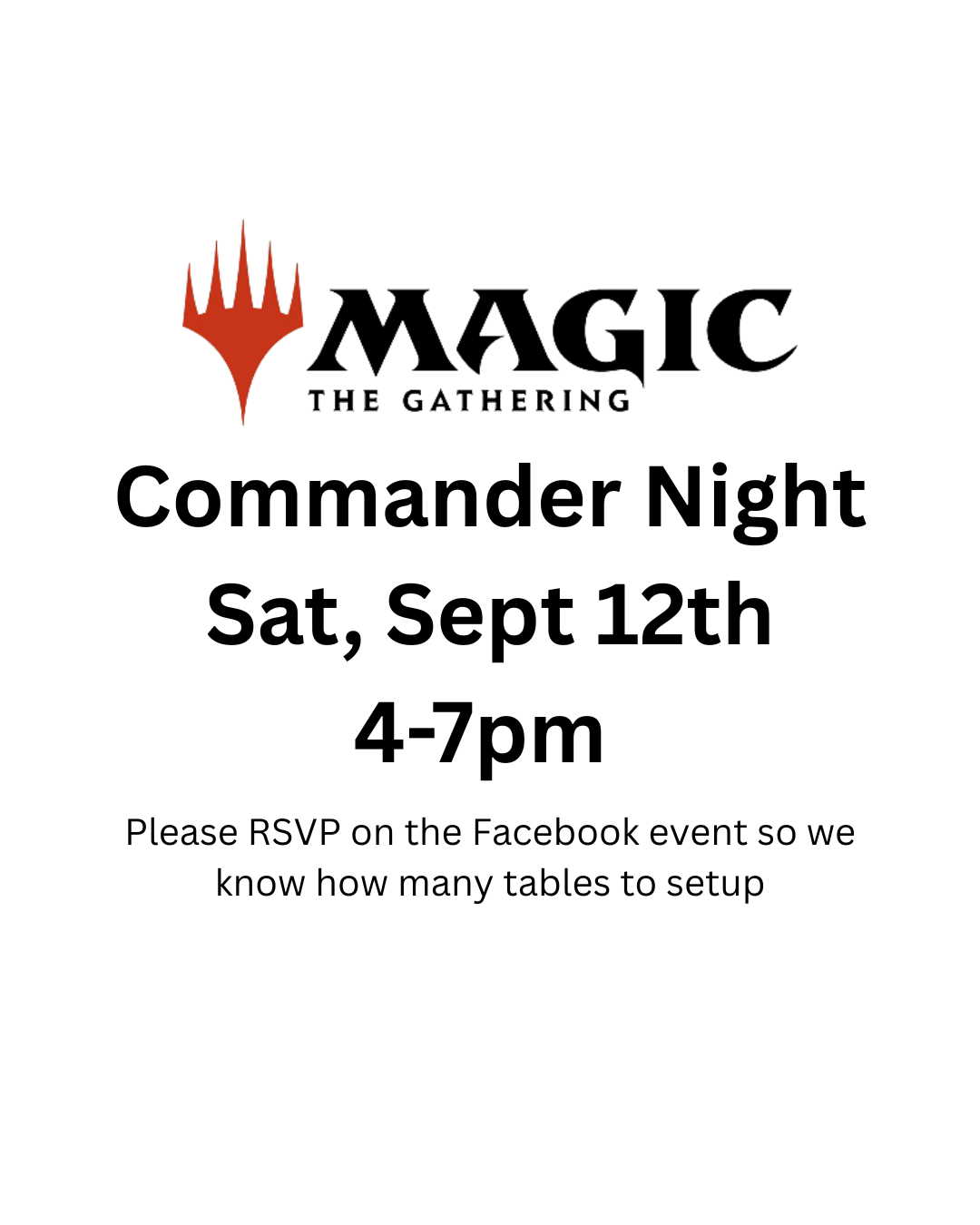9/12 Commander Night Seat Reservation