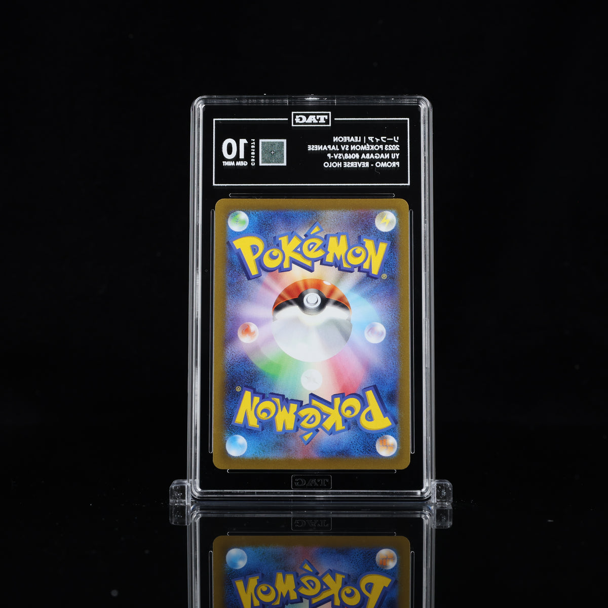 TAG 10 2023 POKÉMON SCARLET & VIOLET PROMOS JAPANESE #068/SV-P YU NAGABA X CARD GAME CAMPAIGN LEAFEON - PSA