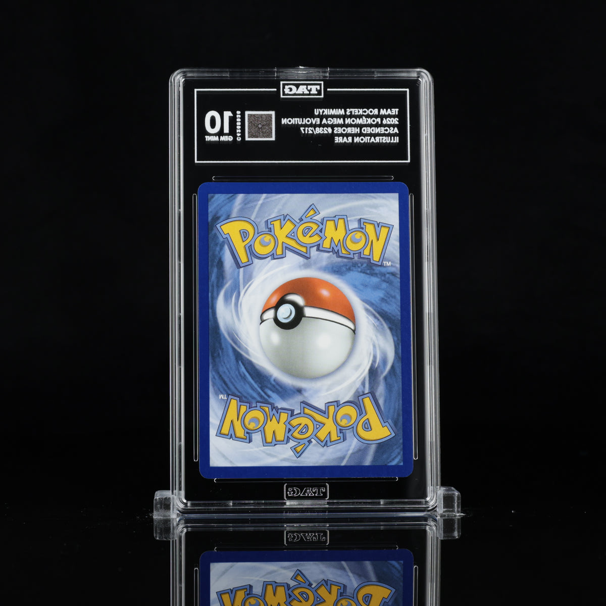 TAG 10 2026 POKÉMON MEGA EVOLUTION #238/217 ASCENDED HEROES TEAM ROCKET'S MIMIKYU - PSA