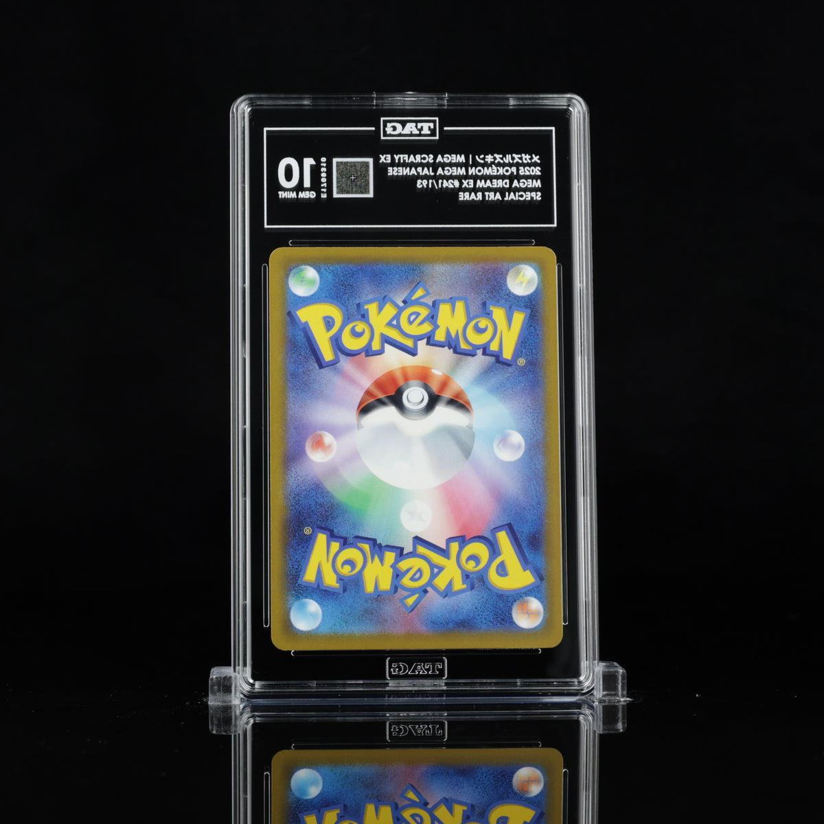 TAG 10 2025 POKÉMON MEGA JAPANESE #241/193 DREAM EX SCRAFTY - PSA