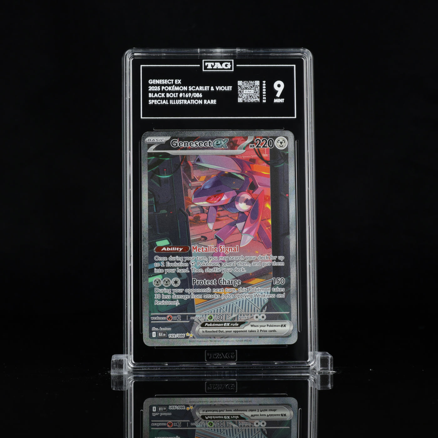 TAG 9 2025 POKÉMON SCARLET & VIOLET #169/086 BLACK BOLT GENESECT EX - PSA