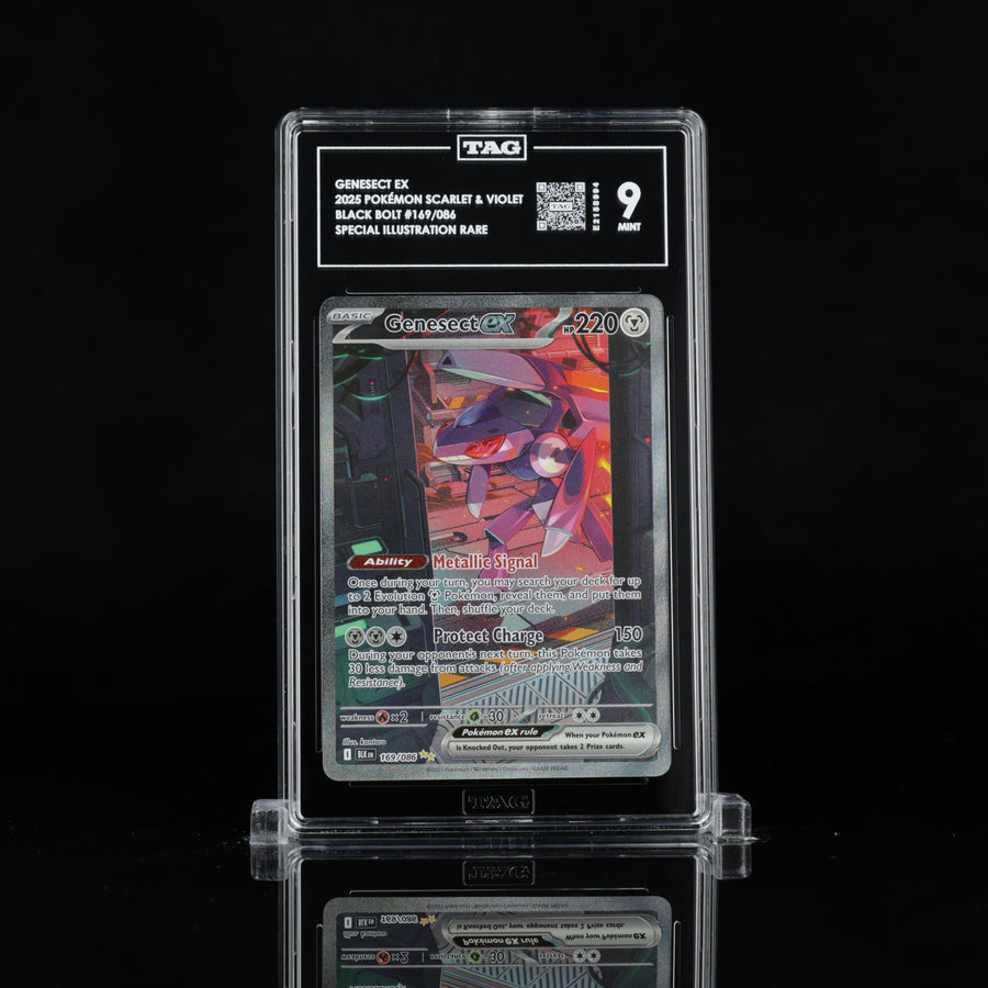 TAG 9 2025 POKÉMON SCARLET & VIOLET #169/086 BLACK BOLT GENESECT EX - PSA