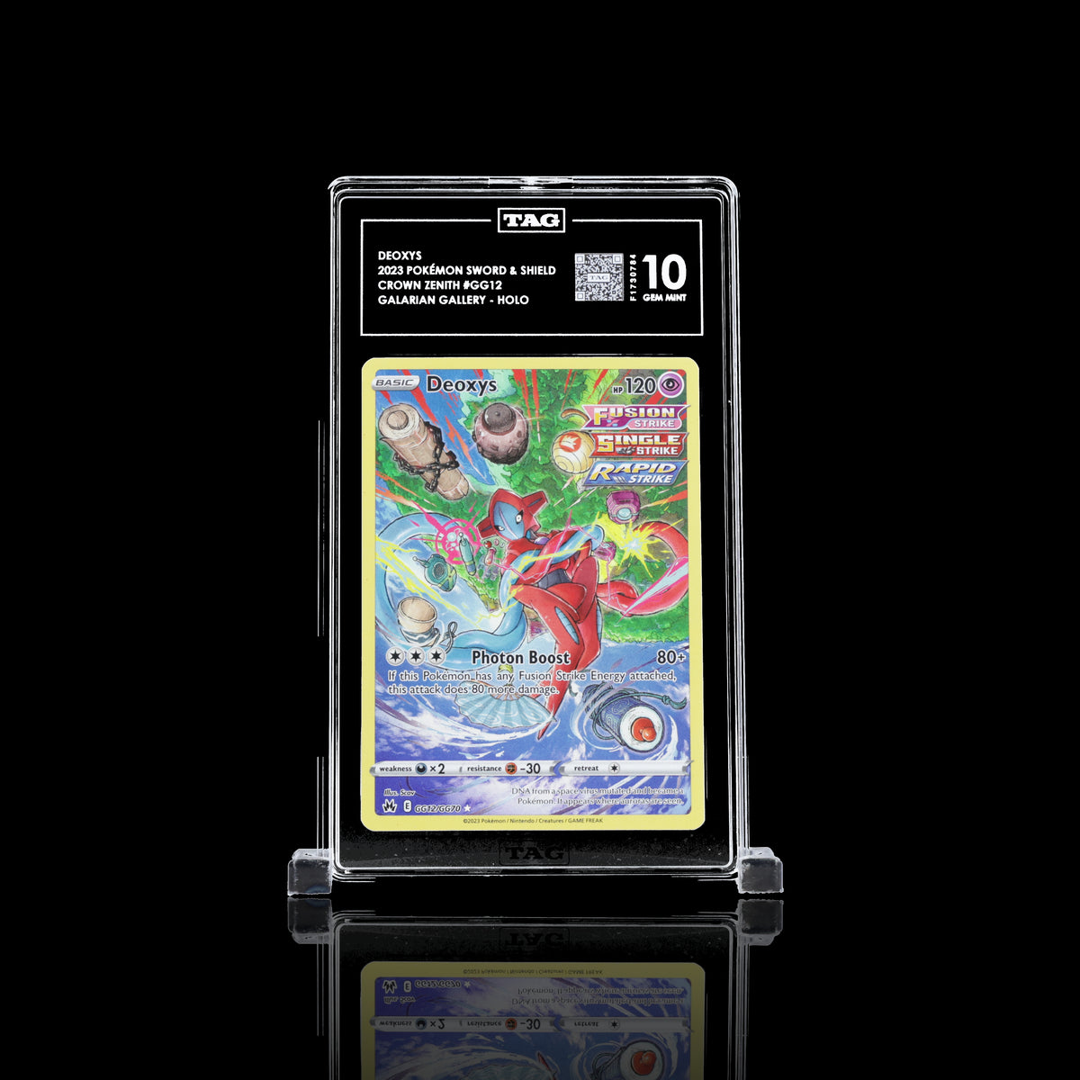 TAG 10 2023 POKÉMON SWORD & SHIELD #GG12 CROWN ZENITH GALARIAN GALLERY DEOXYS - PSA