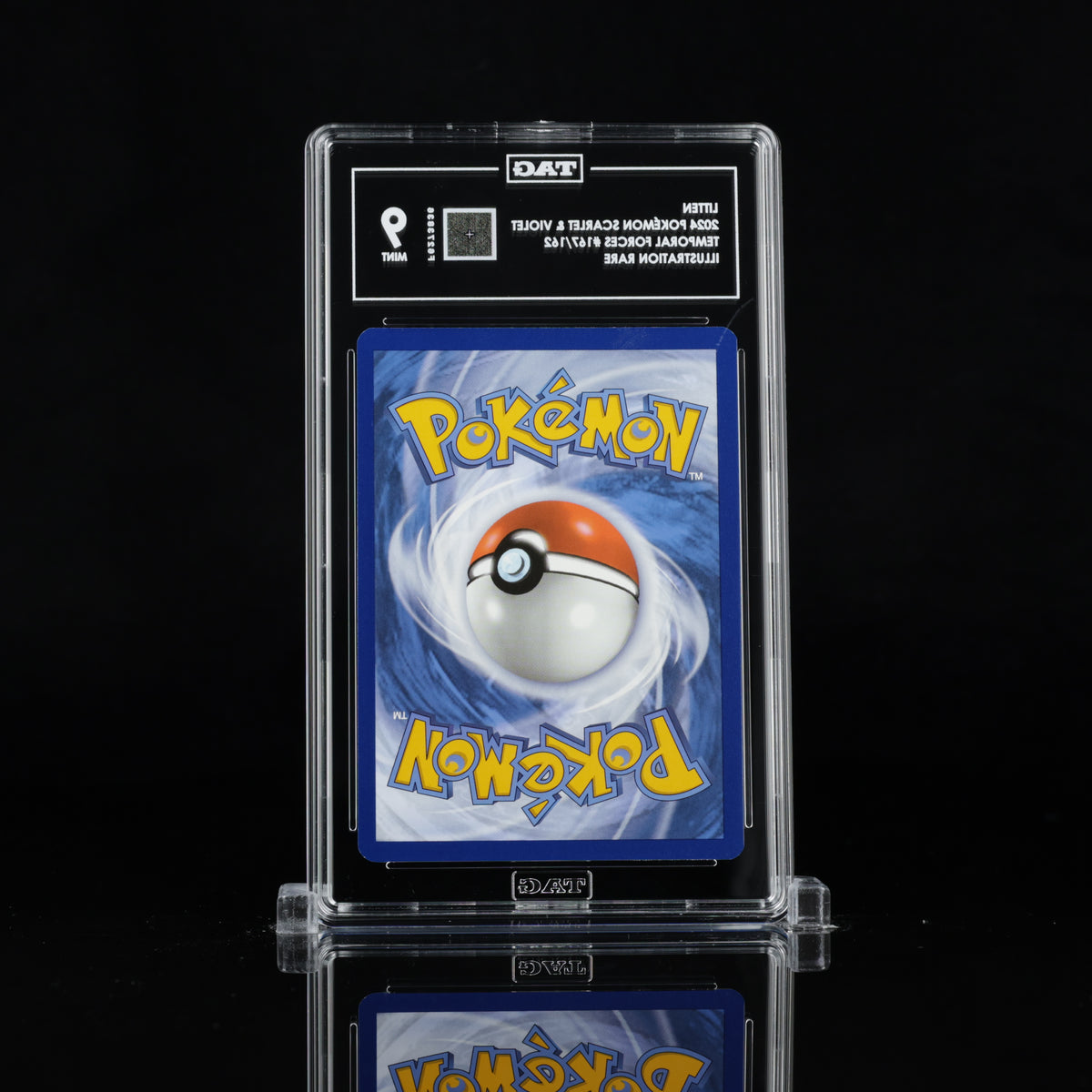 TAG 9 2024 POKÉMON SCARLET & VIOLET #167/162 TEMPORAL FORCES LITTEN - PSA
