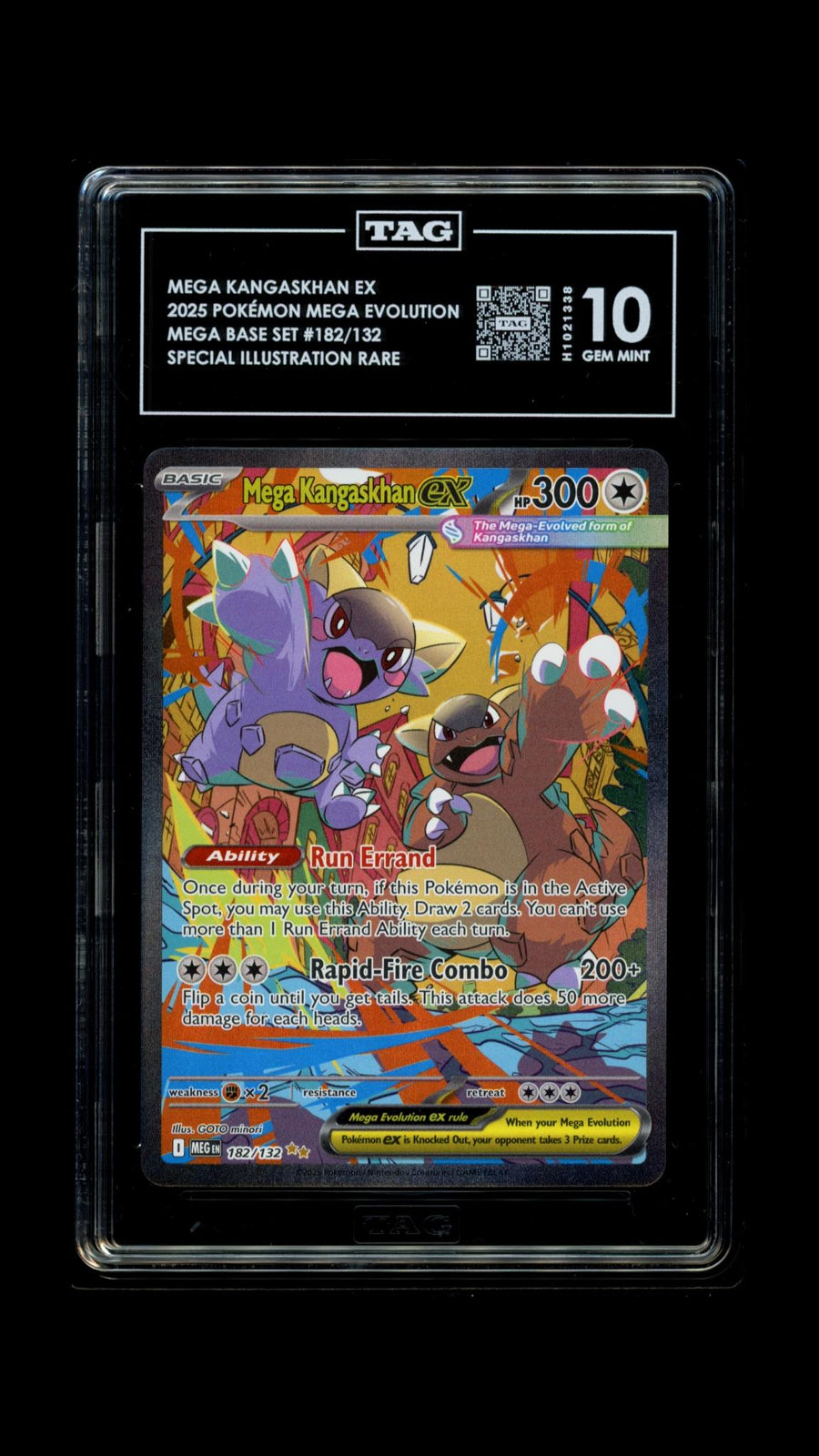 TAG 2025 MEGA Base Set Kangaskhan ex #182/132 - 10 PSA