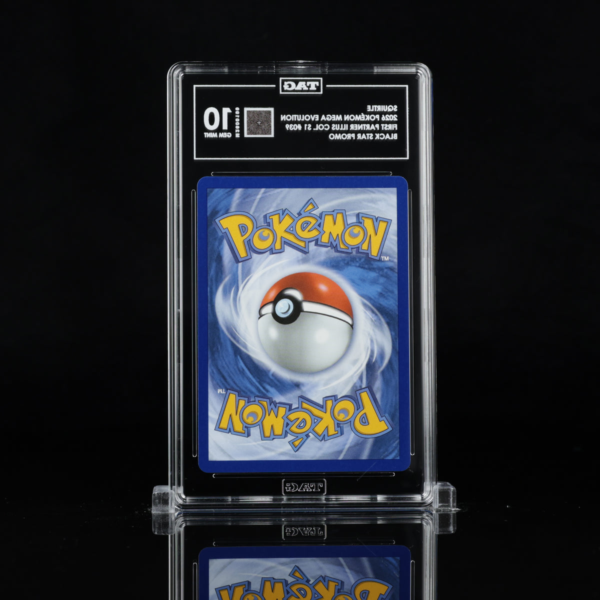 TAG 10 2026 POKÉMON MEGA EVOLUTION BLACK STAR PROMOS #039 FIRST PARTNER ILLUSTRATION COLLECTION SERIES 1 SQUIRTLE - PSA