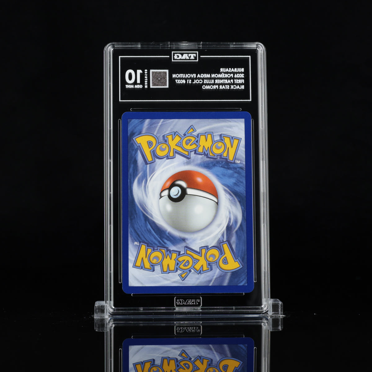 TAG 10 2026 POKÉMON MEGA EVOLUTION BLACK STAR PROMOS #037 FIRST PARTNER ILLUSTRATION COLLECTION SERIES 1 BULBASAUR - PSA