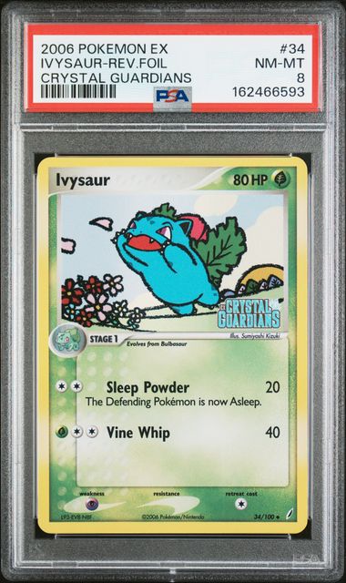 PSA 2006 POKEMON EX CRYSTAL GUARDIANS #34 IVYSAUR-REV.FOIL - 8