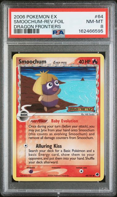 PSA 2006 POKEMON EX DRAGON FRONTIERS #64 SMOOCHUM-REV.FOIL - 8