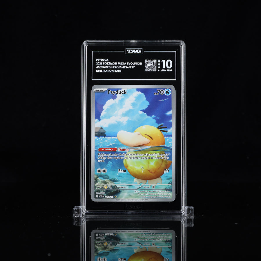 TAG 10 2026 POKÉMON MEGA EVOLUTION #226/217 ASCENDED HEROES PSYDUCK - PSA