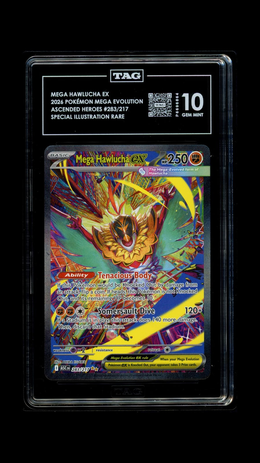 TAG 2026 Ascended Heroes Mega Hawlucha ex #283/217 - 10 PSA