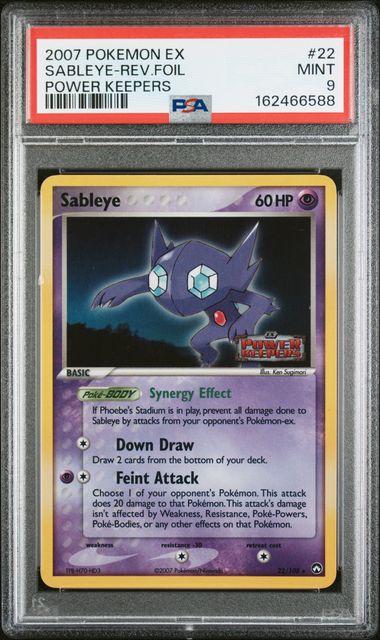 PSA 2007 POKEMON EX POWER KEEPERS #22 SABLEYE-REV.FOIL - 9