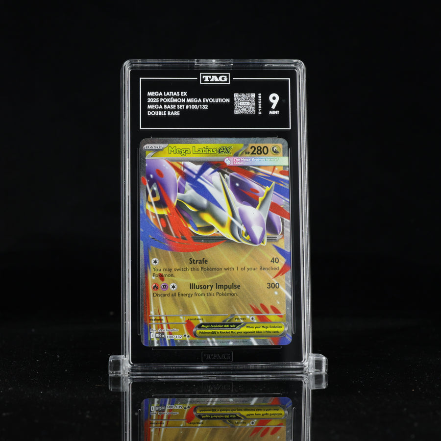 TAG 9 2025 POKÉMON MEGA EVOLUTION #100/132 BASE SET LATIAS EX PSA
