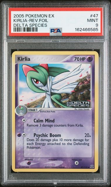 PSA 2005 POKEMON EX DELTA SPECIES #47 KIRLIA-REV.FOIL - 9
