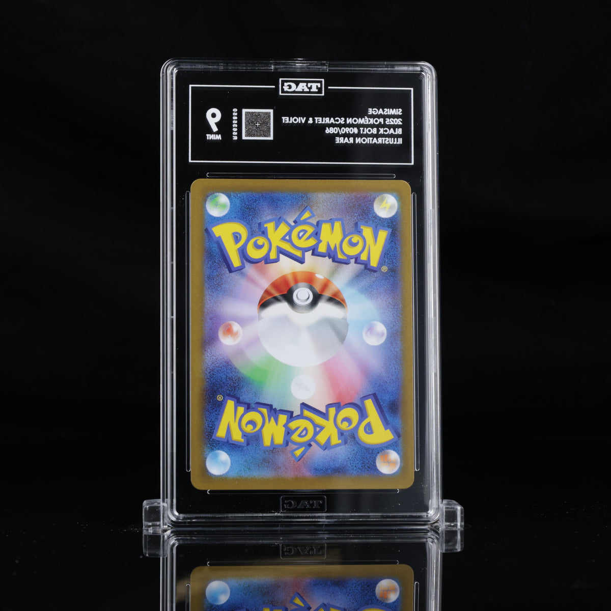 TAG 9 2025 POKÉMON SCARLET & VIOLET #090/086 BLACK BOLT SIMISAGE PSA