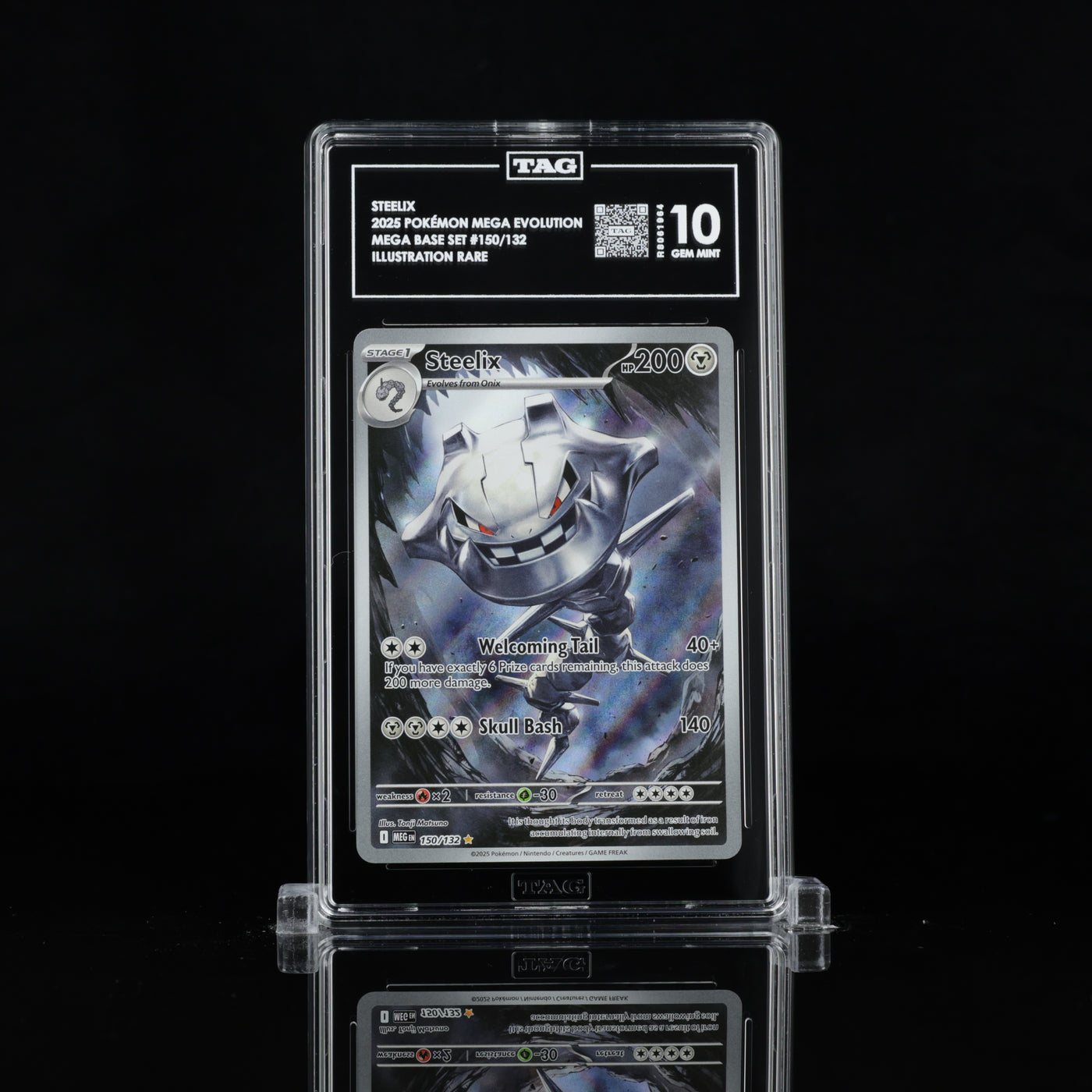 TAG 10 2025 POKÉMON MEGA EVOLUTION #150/132 BASE SET STEELIX - PSA