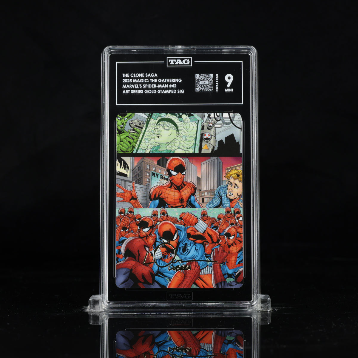 TAG 9 2025 MAGIC: THE GATHERING MARVEL'S SPIDER-MAN #42 ART SERIES CLONE SAGA PSA