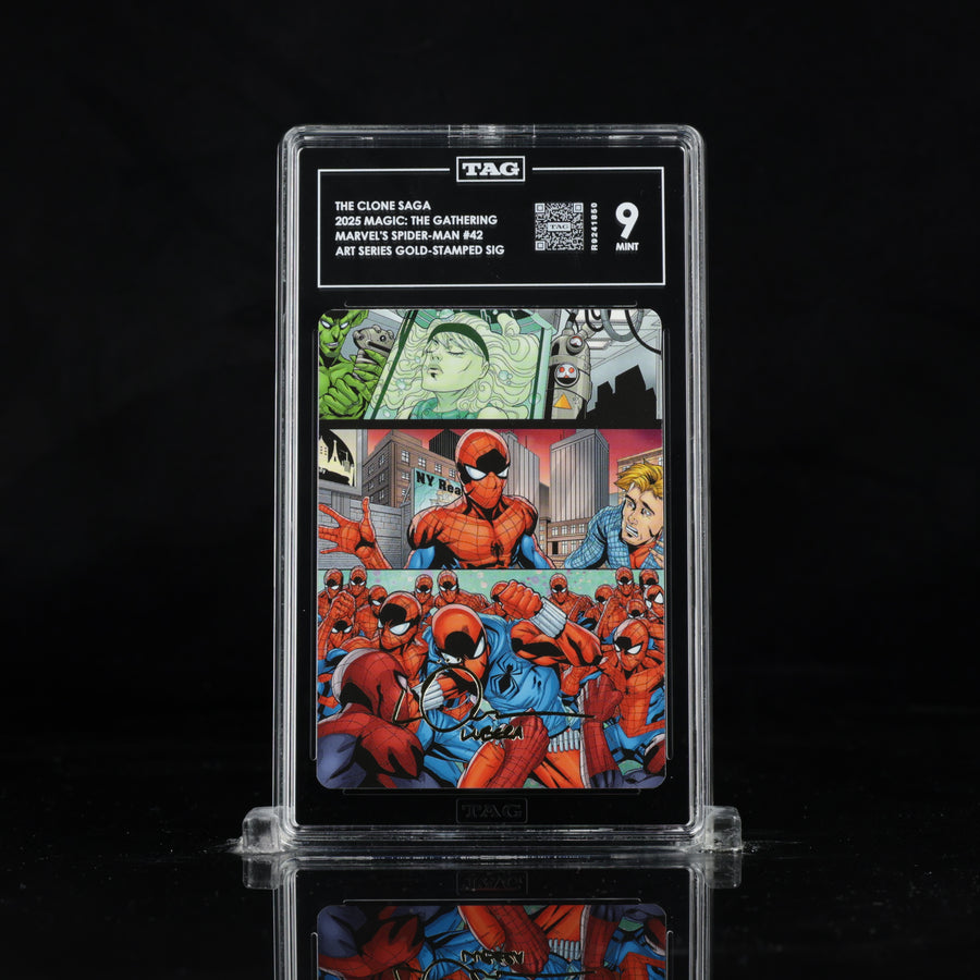 TAG 9 2025 MAGIC: THE GATHERING MARVEL'S SPIDER-MAN #42 ART SERIES CLONE SAGA PSA