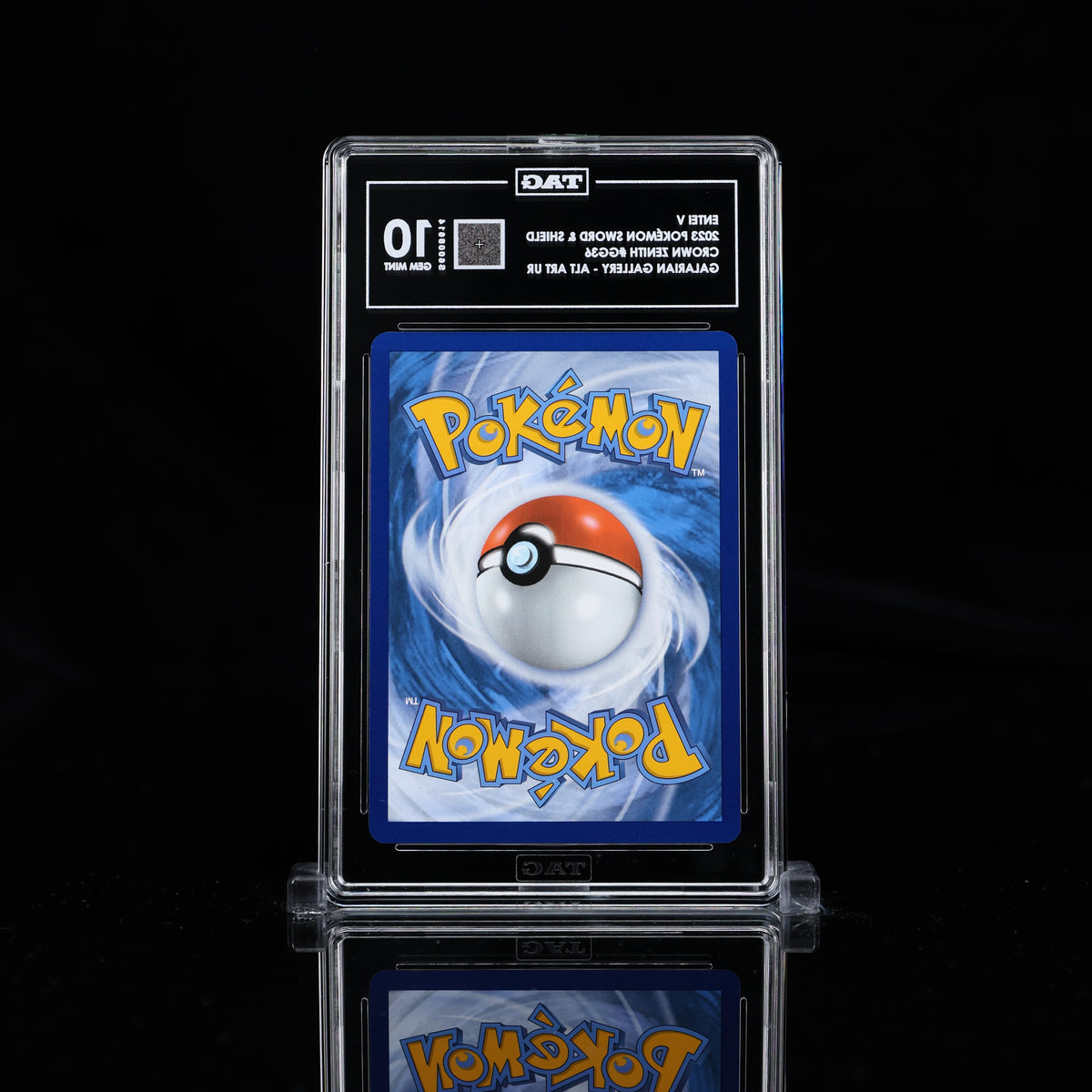 TAG 10 2023 POKÉMON SWORD & SHIELD #GG36 CROWN ZENITH GALARIAN GALLERY ENTEI V - PSA