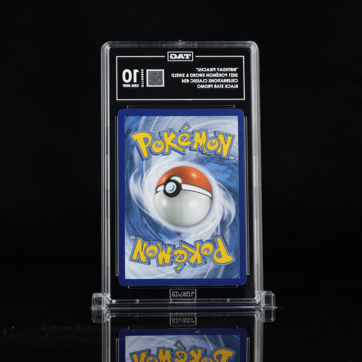 TAG 10 2021 POKÉMON SWORD & SHIELD BLACK STAR PROMOS #24 CELEBRATIONS CLASSIC COLLECTION ________'S PIKACHU (BIRTHDAY - PSA