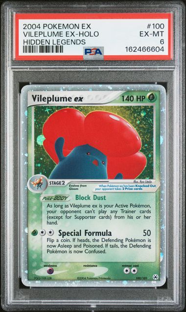 PSA 2004 POKEMON EX HIDDEN LEGENDS #100 VILEPLUME EX-HOLO - 6