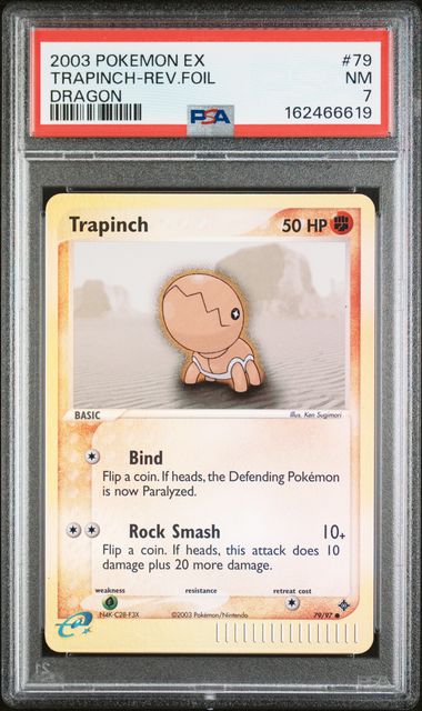 PSA 2003 POKEMON EX DRAGON #79 TRAPINCH-REV.FOIL - 7