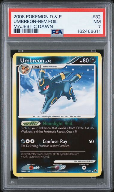 PSA 2008 POKEMON DIAMOND & PEARL MAJESTIC DAWN #32 UMBREON-REV.FOIL - 7