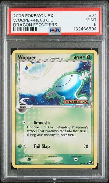 PSA 2006 POKEMON EX DRAGON FRONTIERS #71 WOOPER-REV.FOIL - 9