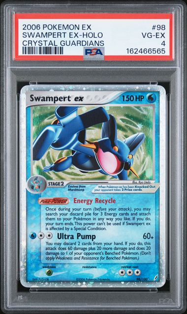 PSA 2006 POKEMON EX CRYSTAL GUARDIANS #98 SWAMPERT EX-HOLO - 4