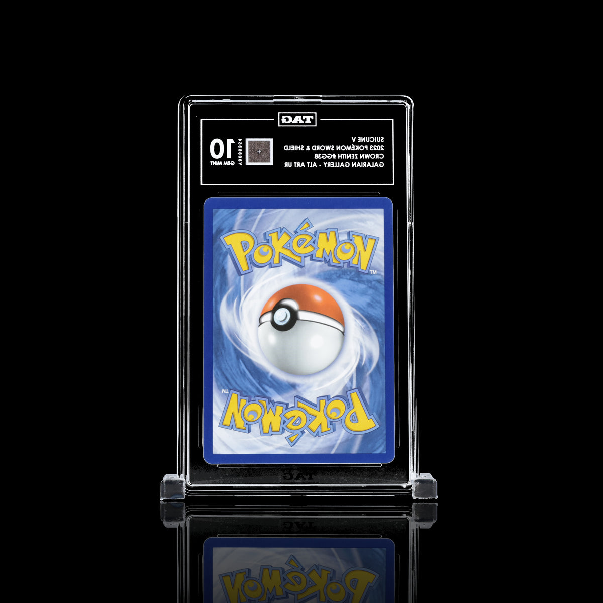 TAG 10 2023 POKÉMON SWORD & SHIELD #GG38 CROWN ZENITH GALARIAN GALLERY SUICUNE V - PSA