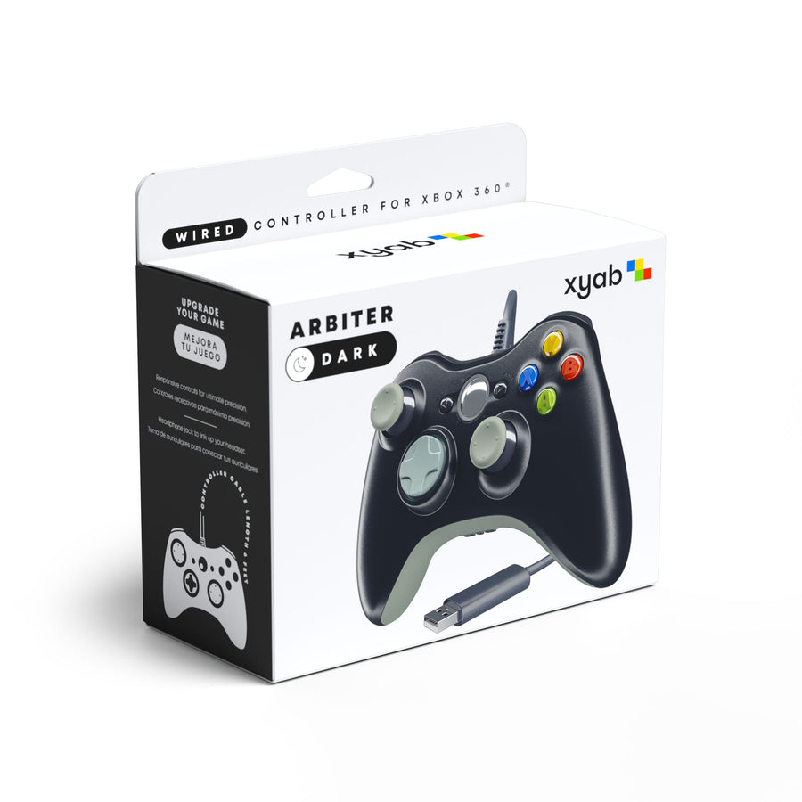 ARBITER Wired Controller - Black - Retail, For Xbox 360® / PC