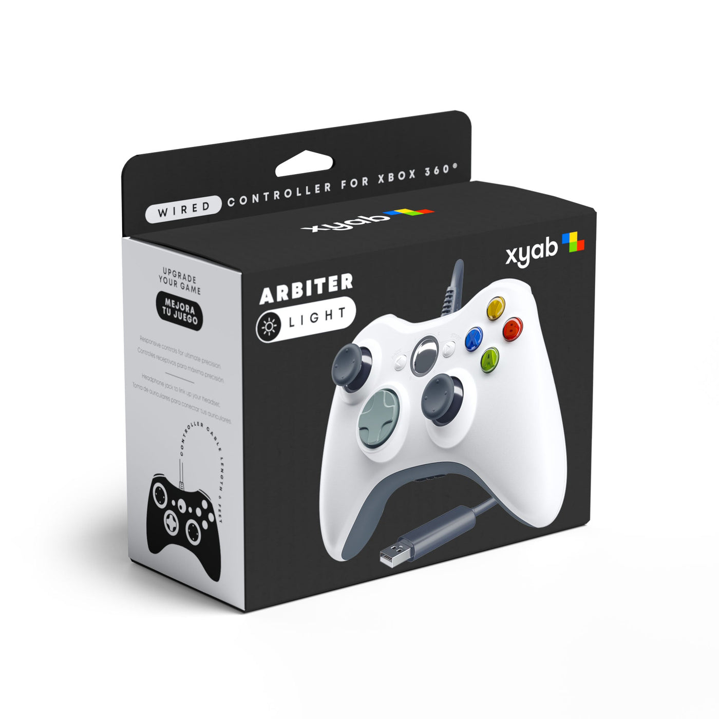ARBITER Wired Controller - White - Retail, For Xbox 360® / PC