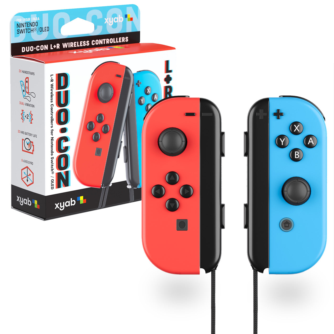 DUO CON Wireless Controllers - Retail, For Switch®