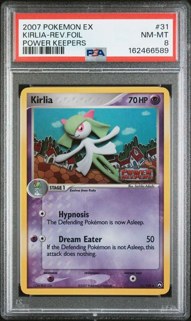 PSA 2007 POKEMON EX POWER KEEPERS #31 KIRLIA-REV.FOIL - 8