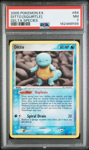 PSA 2005 POKEMON EX DELTA SPECIES #64 DITTO [SQUIRTLE] - 7