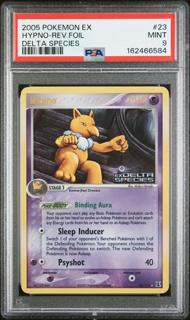 PSA 2005 POKEMON EX DELTA SPECIES #23 HYPNO-REV.FOIL - 9